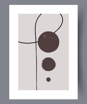 Minimalistic hand drawn wall art banners. Minimal Scandinavian designs for interior. Printable abstract wall posters. Vector illustration.