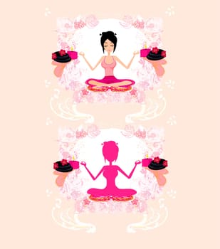 Girl in Yoga pose