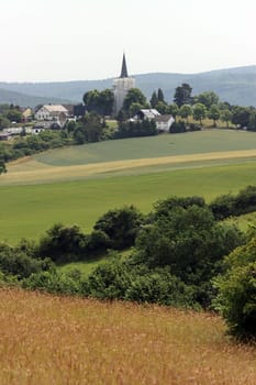 Naturschutzgebiet Kuttenberg - Blick auf Eschweiler, Nordrhein-Westfalen, Deutschland, Bad Münstereifel