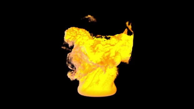 Fire tornado. Computer generated 3d render