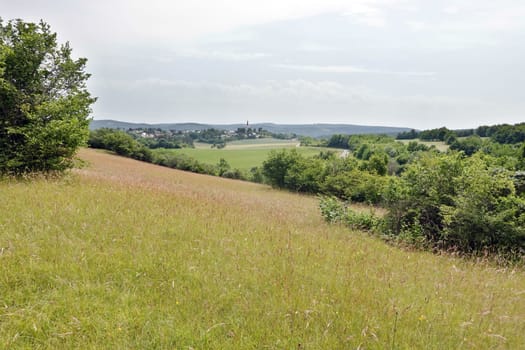 Naturschutzgebiet Kuttenberg - Blick auf Eschweiler, Nordrhein-Westfalen, Deutschland, Bad Münstereifel