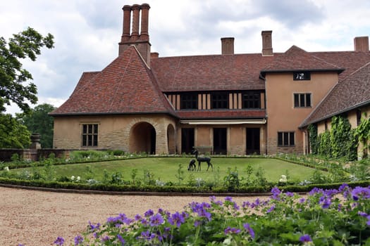 Schloss Cecilienhof historische Stätte der Potsdamer Konferenz 1945, Brandenburg, Deutschland, Potsdam