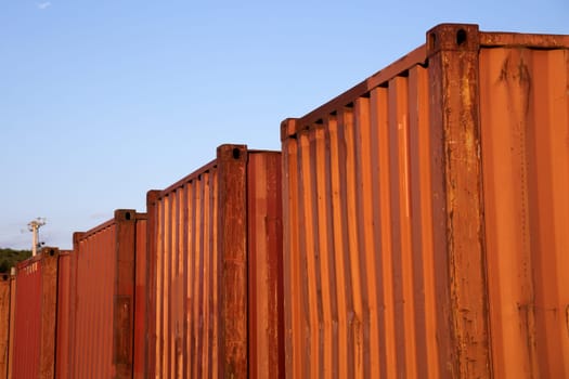 international shipping containers merchandise delivery industrial storage logistic and distribution
