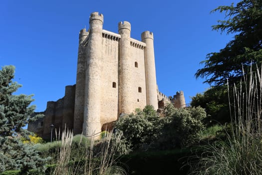 beautiful castle fortress old stone resistant battlements