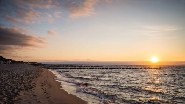 Sunset Baltic sea