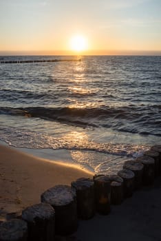 Sunset Baltic sea