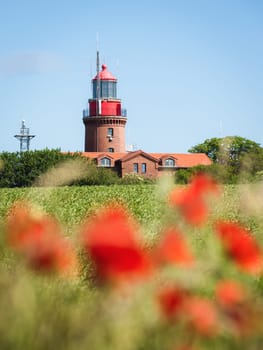 Lighthouse of Bastorf at Baltic Sea