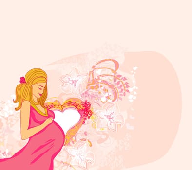 Beautiful pregnant girl