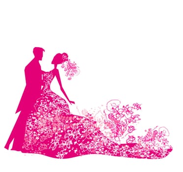 wedding dancing couple background