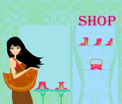 fashion girl Shopping