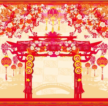 Mid-Autumn Festival for Chinese New Year card