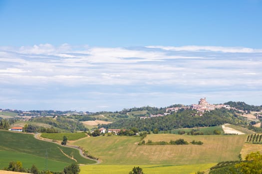 Piedmont - Piemonte - region, Italy. Countryside landscape in Langhe area.