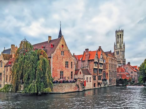 Quay of the Rosary in Bruges, Belgium