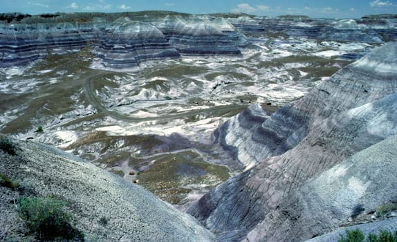 Blue Mesa in Painted Desert, Arizona