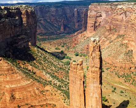 Spider Rock in Canyon de Chelly, Arizona