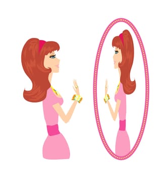 Girl and jewellerys