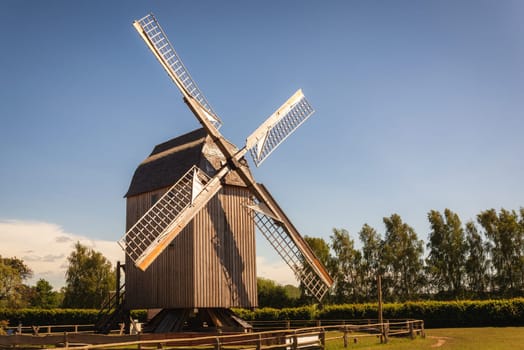 Coastal old windmill