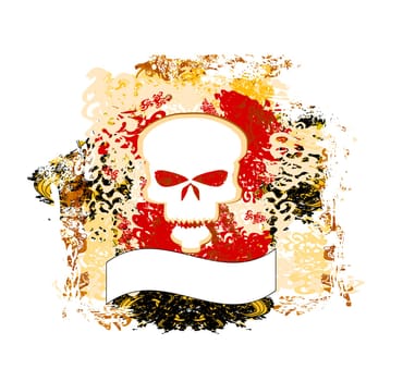 skull grunge background