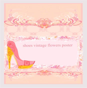 shoes vintage poster