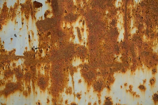heavy metal rust damage peeling paint brown corrosion texture grunge dirty surface background
