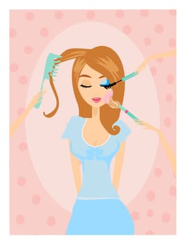 Make-up girl