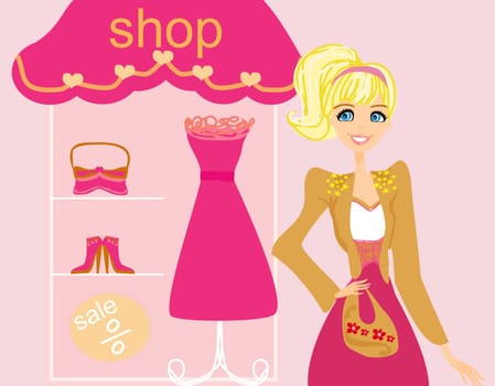 beautiful women Shopping