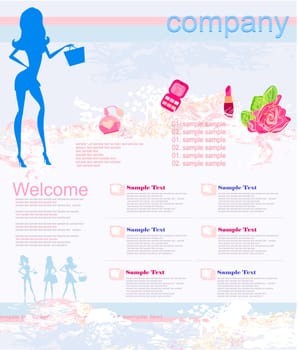 Fashion shopping Website template