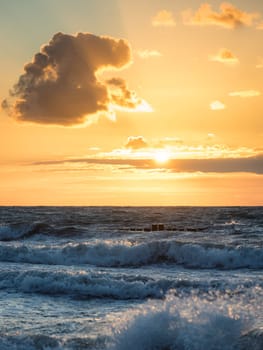 Baltic sea sunset