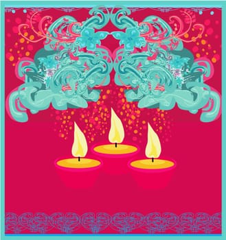 abstract diwali celebration background, vector illustration