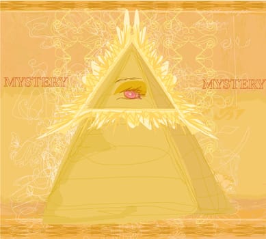 Ancient Pyramid Eye Design