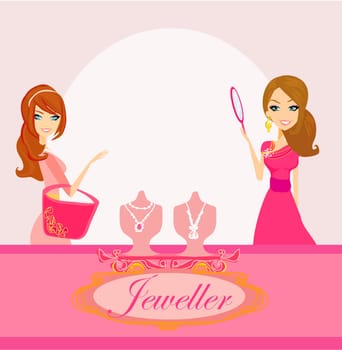 Girls and jewelry