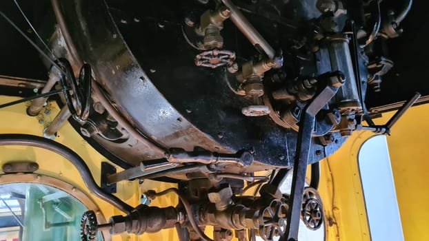 OUDDORP, NETHERLANDS - MAY 05, 2022:.Ouddorp, The Netherlands - May 05, 2022:.Visit the Railway Museum in Ouddorp, the Netherlands RTM Museum Ouddorp with a ride on the historical museum train and a steamboat trip