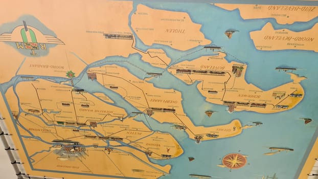 OUDDORP, NETHERLANDS - MAY 05, 2022:.Ouddorp, The Netherlands - May 05, 2022:.Visit the Railway Museum in Ouddorp, the Netherlands RTM Museum Ouddorp with a ride on the historical museum train and a steamboat trip