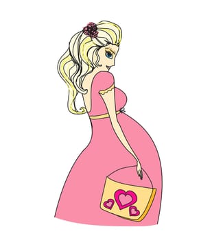 Beautiful pregnant girl