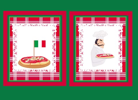 Pizza Menu Template set
