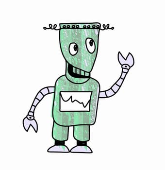 Robot Sketch doodle Vector