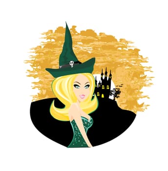 beautiful Halloween witch