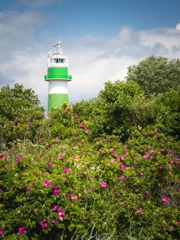 Bülk lighthouse at the Baltic Sea coast in Schleswig-Holstein, Germany
