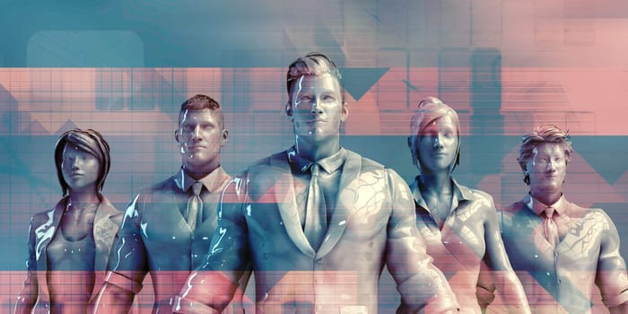 Business Team of Executives as a Success Concept