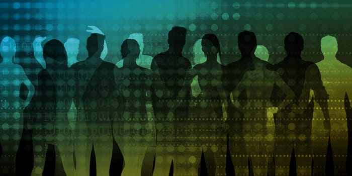 Empowered Business People Standing as a Success Concept