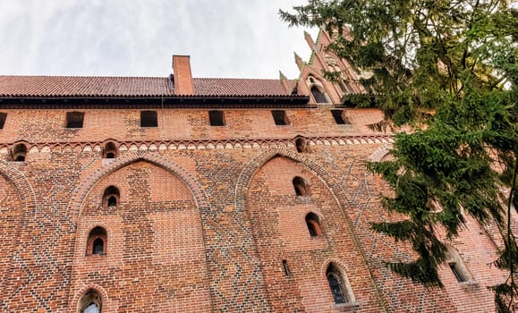 Castle of the Teutonic Order in Malbork - the largest castle in the world by land area in Malbork, Pomerania, Poland