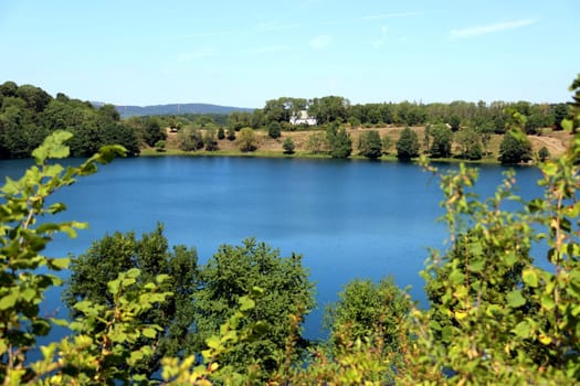 Weinfelder Maar oder Totenmaar, Daun, Rheinland-Pfalz, Deutschland, Schalkenmehren