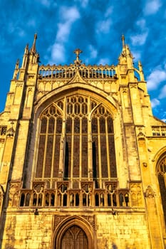 Gloucester Cathedral, formally the Cathedral Church of St Peter and the Holy and Indivisible Trinity in Gloucester, Gloucestershire, United Kingdom