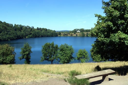Weinfelder Maar oder Totenmaar, Daun, Rheinland-Pfalz, Deutschland, Schalkenmehren