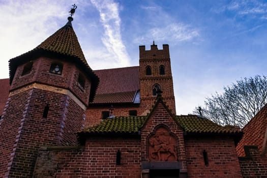 Castle of the Teutonic Order in Malbork - the largest castle in the world by land area in Malbork, Pomerania, Poland