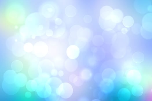 Abstract blurred fresh vivid spring summer light delicate pastel gradient blue turquoise pink bokeh background texture with bright circular soft color lights. Beautiful backdrop illustration.