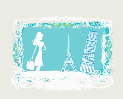 beautiful women Shopping in France and Italy