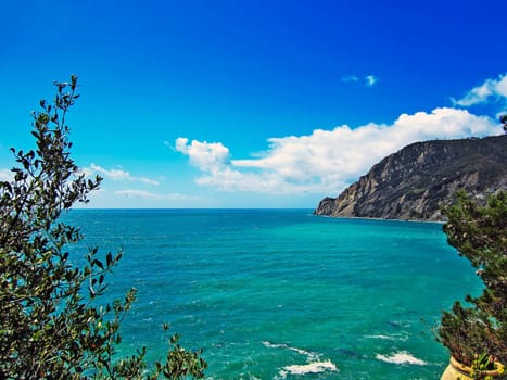 Mediterranean Coast by Monterosso, Italy