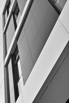 modern facade in the city centre of Magdeburg