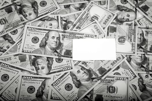 Dollars Photography: Frame of 100 dollars banknotes